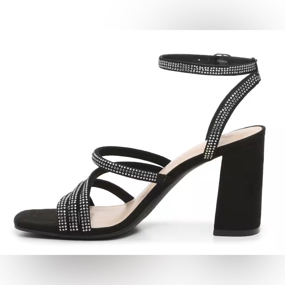 Black Rhinestone Heels - Picture 2 of 7